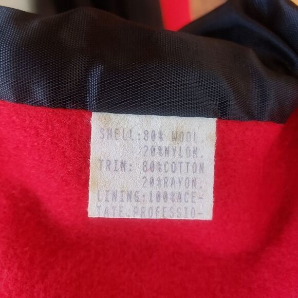 Joffeld Red & Black Wool Coat - Picture 8 of 10